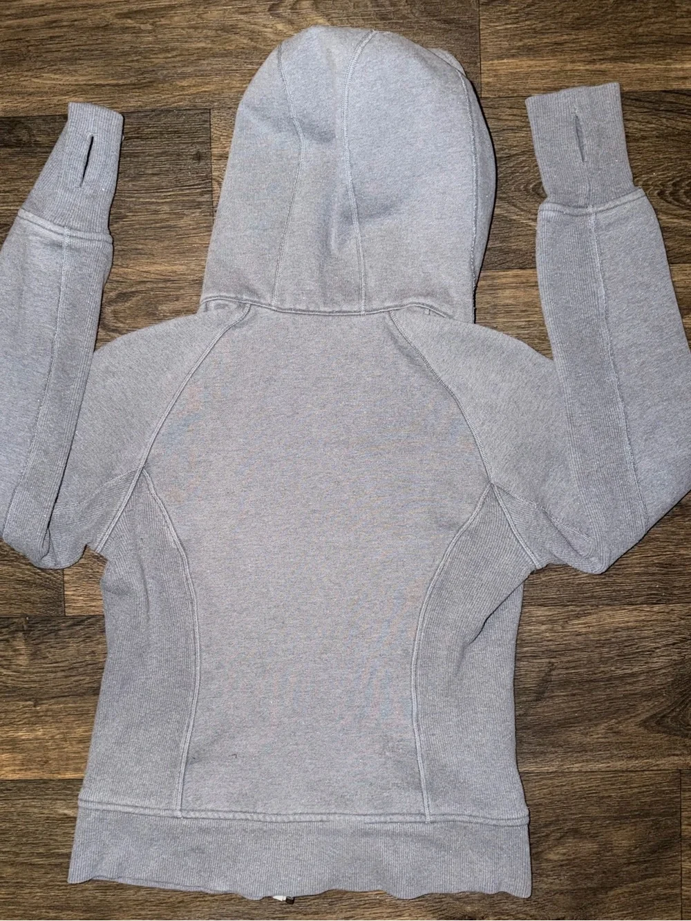 Lululemon Limited Edition Gray Sparkle 2011 Full Zip Hoodie Scuba Jacket Size 6